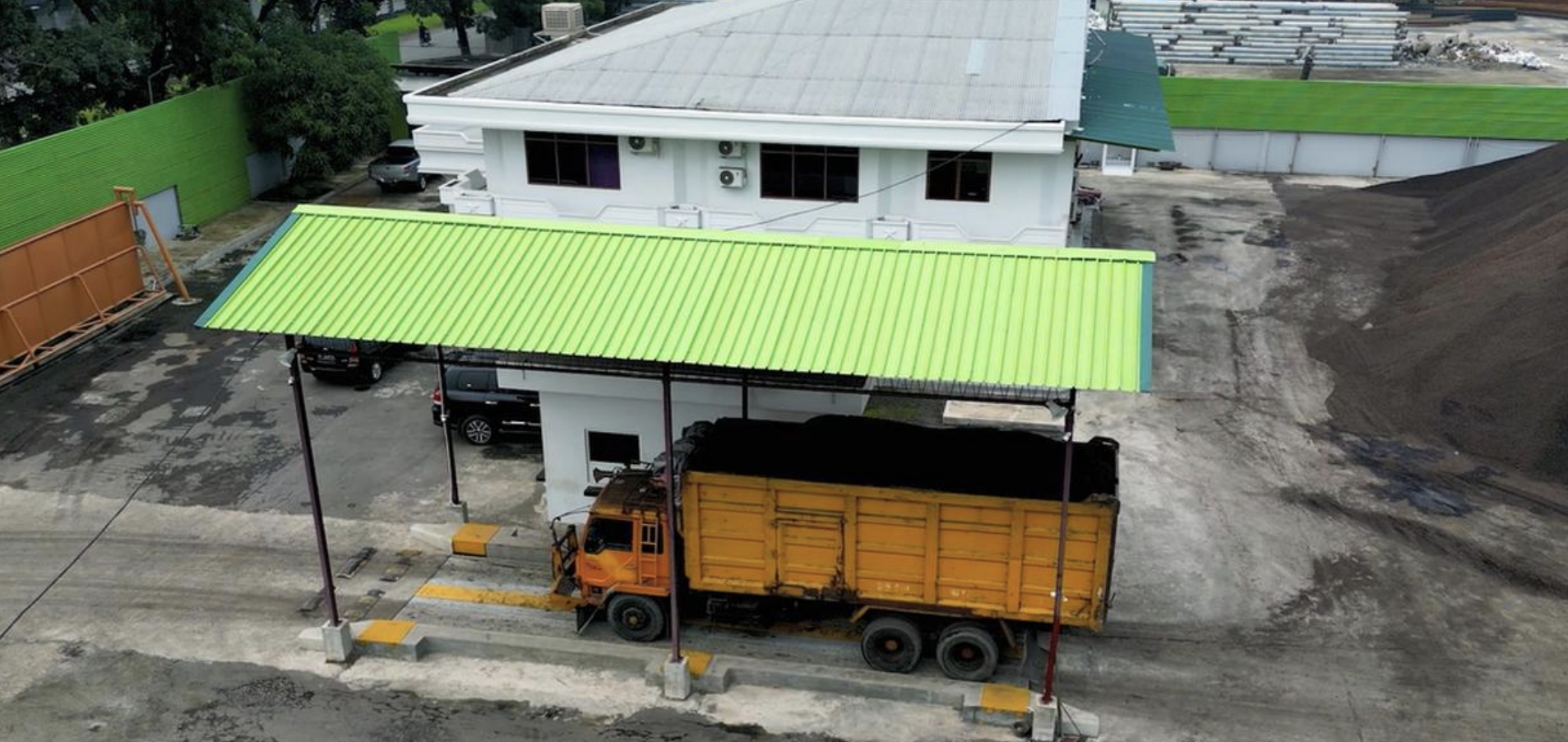 Stockpile Cangkang Sawit